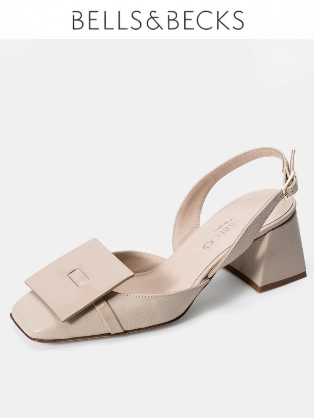 Bells&Becks The Monica Blush Slingback Shoes